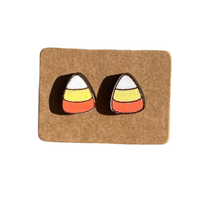 Hand Painted Candy Corn Studs🎉